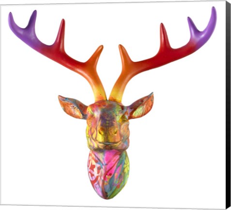 Framed Deer Bust Print