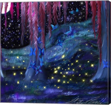 Framed Firefly Night Print