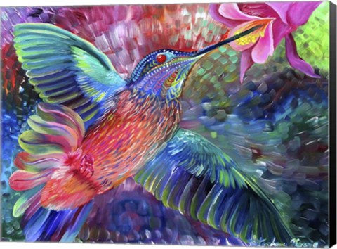 Framed Hummingbird&#39;s Song Print