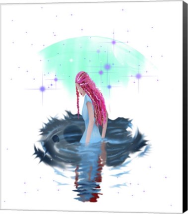 Framed Lady In The Lake Print
