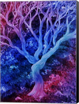 Framed Pink Tree Print