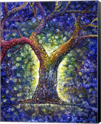 Framed Rainbow Tree Print