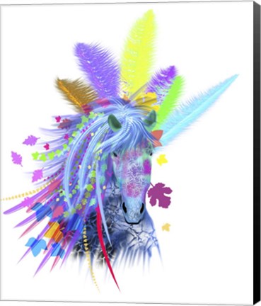 Framed Tribal Horse Head Print