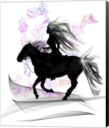 Framed Sunset Rider Print