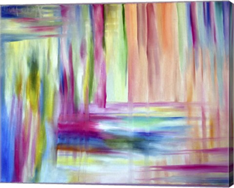 Framed Wood Abstract Print