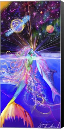 Framed Dolphin Kiss Print