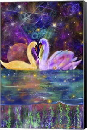 Framed Swan111 Print