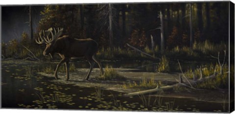 Framed Autumn Moose Print