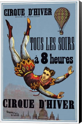Framed Cirque D&#39;Hiver Print