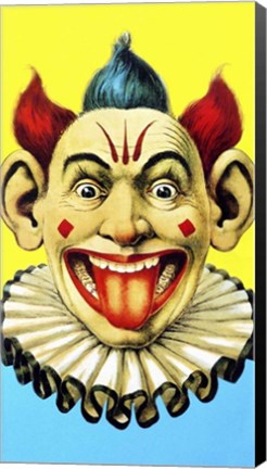 Framed Circus Clown Print