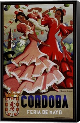 Framed Cordoba Feria De Mayo 1949 Print