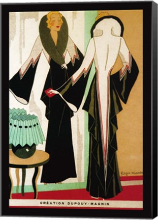 Framed Deco Fashion 1932 Print