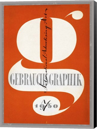Framed Gebrauchsgraphik 1950 Print
