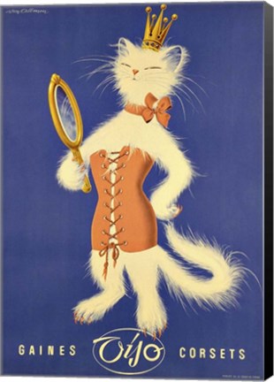 Framed Gaines Corsets Print