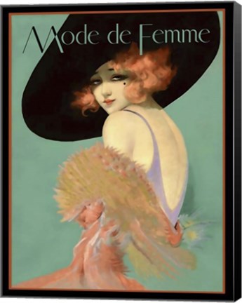 Framed Mode de Femme Print