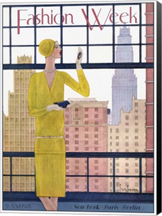 Framed Fashion Week 1928 Print