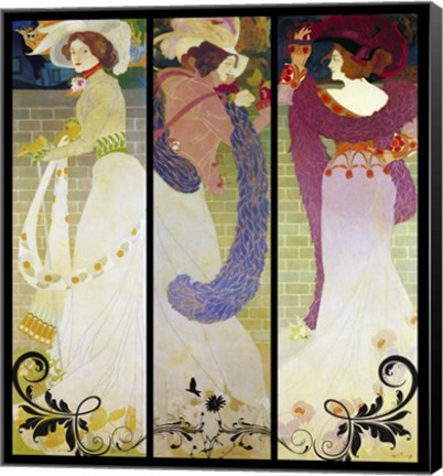 Framed Georges de Feure Print