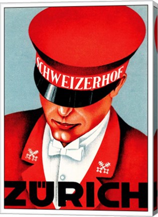 Framed Hotel Schweizerhof Zurich Switzerland? Print