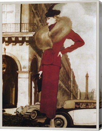 Framed L&#39;Autodynamique 1937 Print