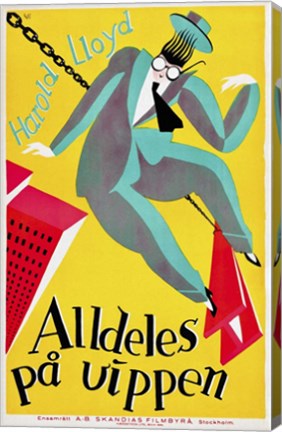 Framed Alldeles Pa Uippen Print