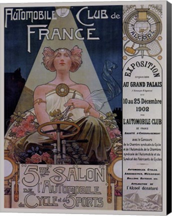 Framed Poster Livemont 1902 Car Dion Bouton Print