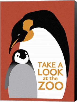 Framed Take a Look at the Zoo Print