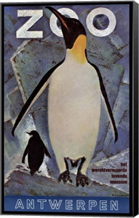 Framed Zoo Antwerpen Print