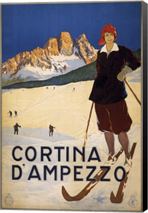 Framed Cortina D'Ampezzo Print