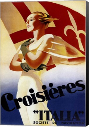 Framed Coisieres Italia Print