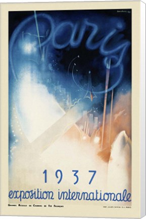 Framed 1937 Exposition Internationale Print