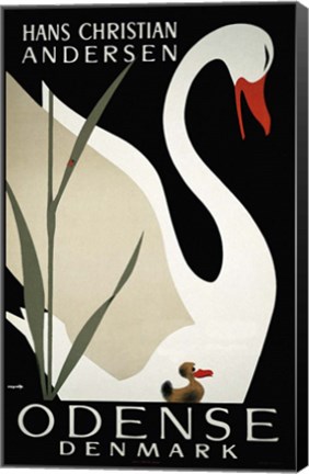 Framed Hans Christian Andersen Print