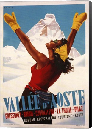 Framed Vallee D'Aoste Print