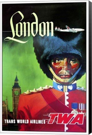 Framed London TWA Print