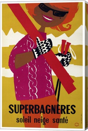 Framed Superbagneres Print