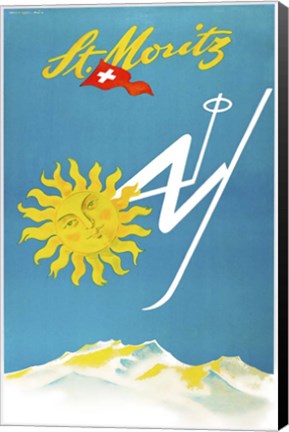 Framed St. Moritz Print