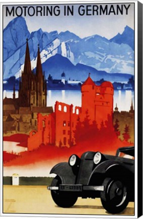 Framed Motoring in Germany Print