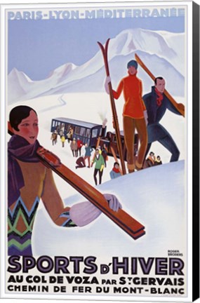 Framed Sports D'Hiver Print
