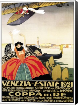 Framed Venezia Estate 1921 Print
