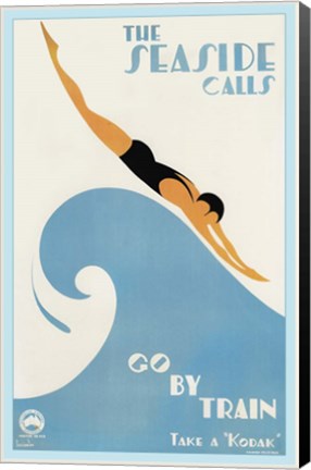 Framed Seaside Calls Print