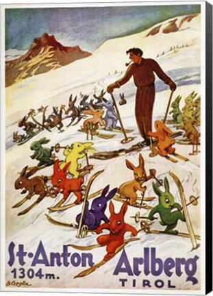 Framed St. Anton Tirol Print