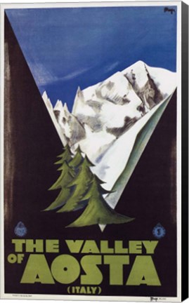 Framed Valley of Aosta Print