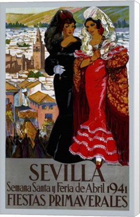 Framed Sevilla 1941 Print