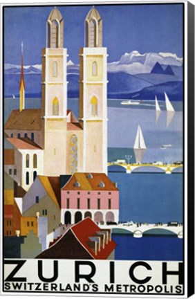 Framed Zurich Switzerland Print