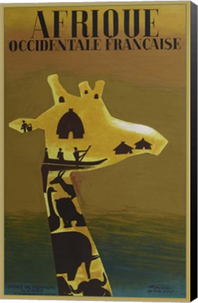 Framed Afrique Occidentale Print