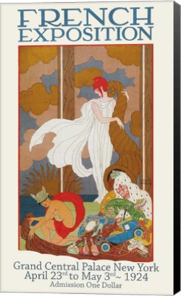 Framed French Exposition 1924 Print