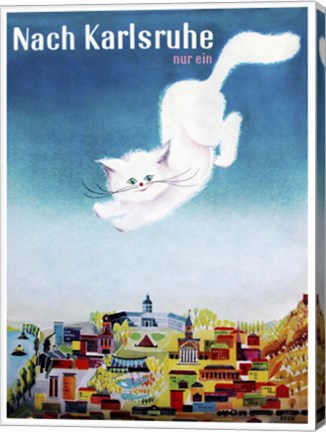 Framed Nach Karlsruhe Print