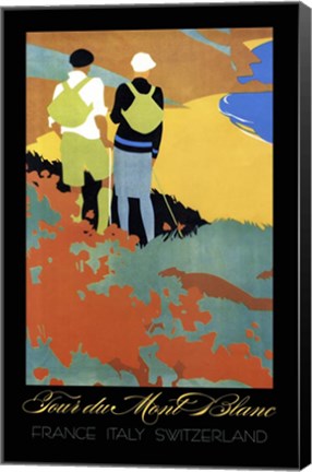 Framed Tour du Mont Blanc Print