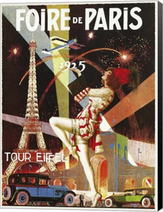 Framed Foire de Paris 1925 Print