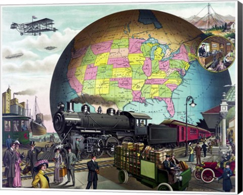 Framed Vintage Travel Print