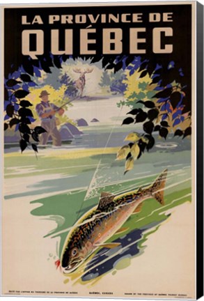 Framed La Province de Quebec Print